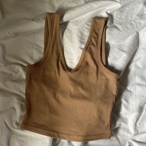 brown/tan tank top
